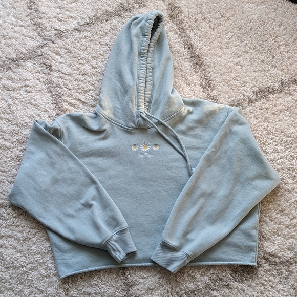 Hollister Cropped Hoodie - Medium - Picture 2 of 4